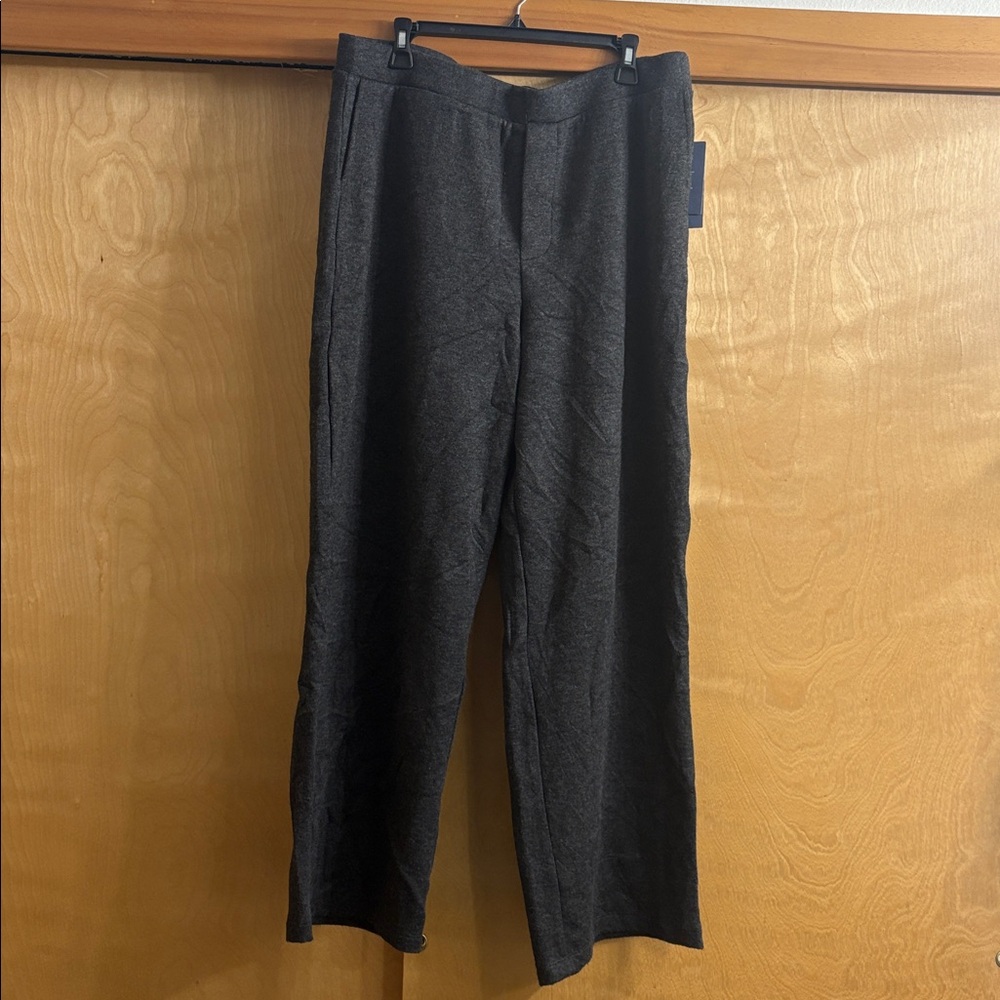 NWT Universal Thread Charcoal Grey Pull On Knit Wide Leg Pants Size XL